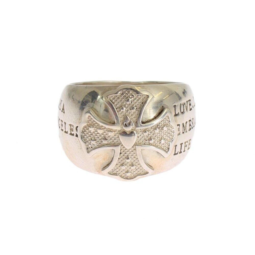 Nialaya Silver Cross Womens 925 Sterling Ring